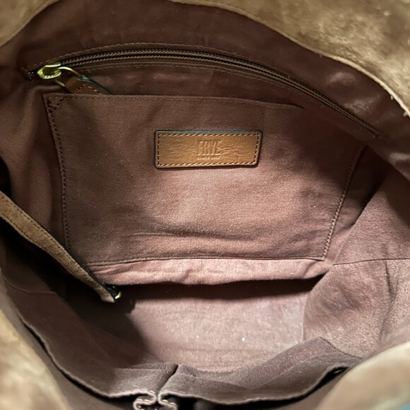 Frye Leather Side Pocket Hobo Shoulder Bag - Picture 8 of 10